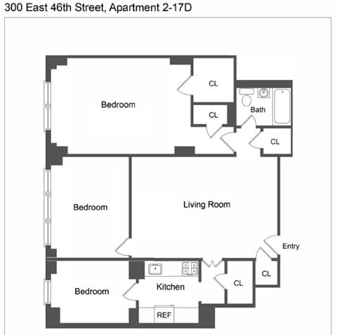 D Line 3 Bed 1 Bath
